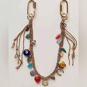 Stylish Lanyard Letter Beaded purse charm